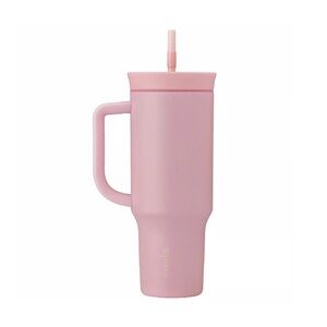 Owala Pink Insulated Travel Mug with Handle and Straw